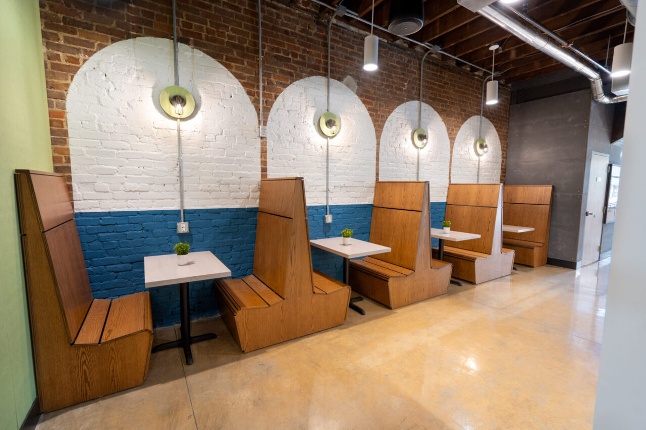 05 Tarpon Springs Booth Seating web coworking space tarpon springs,office space tarpon springs,meeting rooms tarpon springs